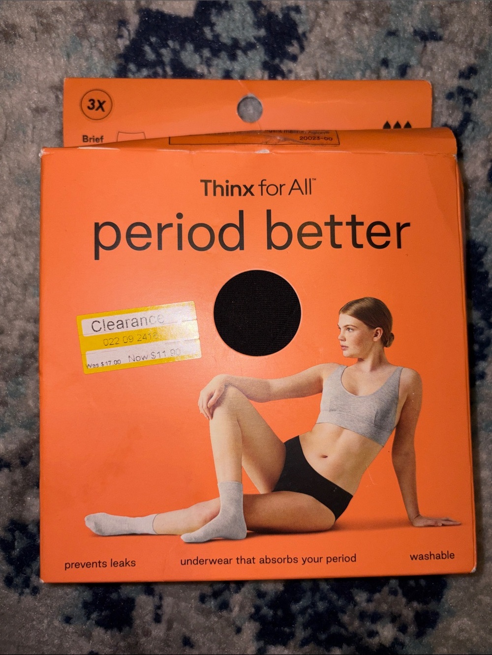 Thinx for All™ Women's Period Leak Proof Briefs Moderate Absorbency Size 3X